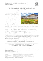 Jahresausflug nach Baden-Baden