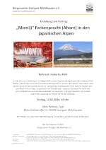 Vortrag: „Momiji“ Farbenpracht (Ahorn) in den japanischen Alpen