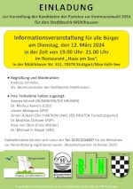 Vorstellung der Kandidaten der Parteien zur Kommunalwahl 2024