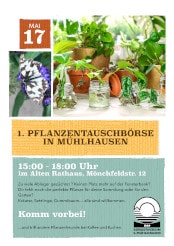 1. Planzentauschbörse in Mühlhausen